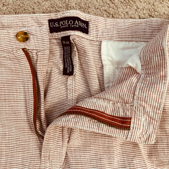 2 Pr Mens U.S.Polo Association Shorts  Light Cotton Size 40 - Picture 4 of 6